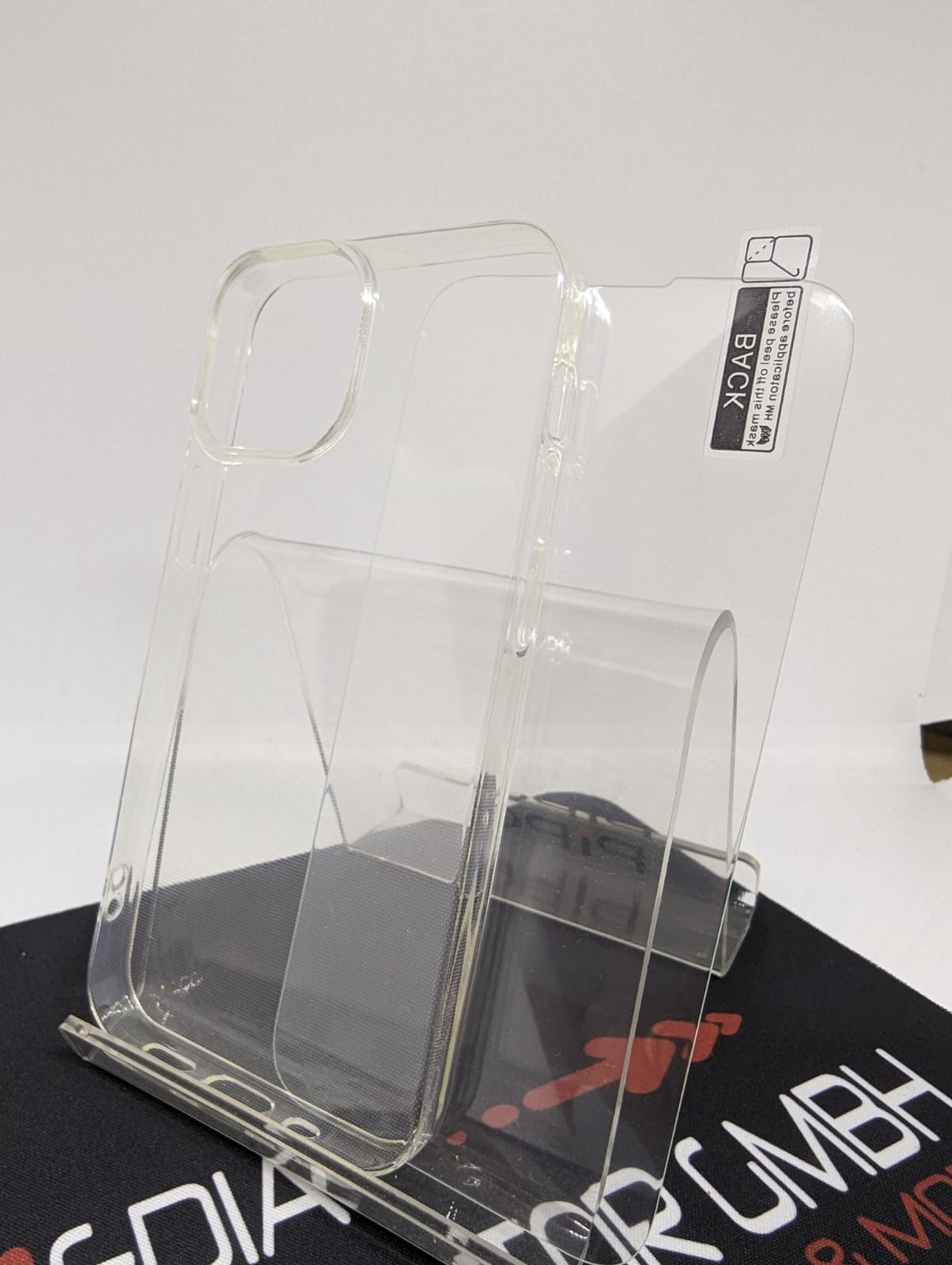 Moxie Set Schutzglas und transparente Hülle für das Apple Iphone 13 mini 