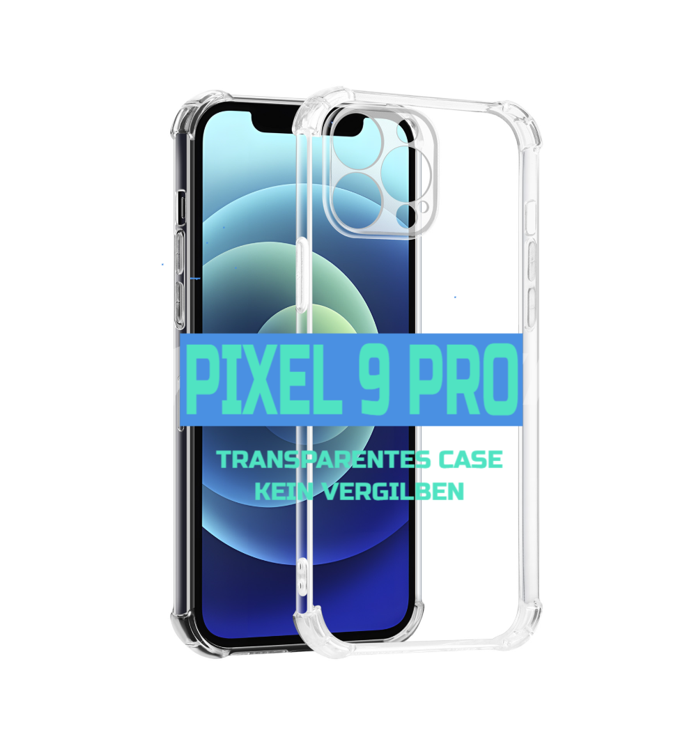 Zubehör Pixel 9 Pro SET aus 2x Schutzglas und transparente Hülle