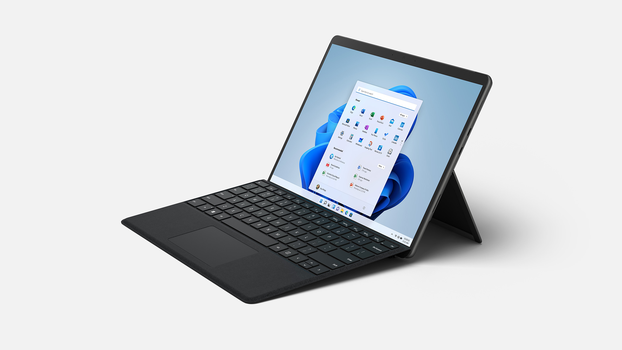 Microsoft Surface Pro 8  i5 1145G7  SSD 256 GB - RAM 16GB - LTE 4G mit Type Cover Qwertz und Dock Refurbished Grade A - platin 