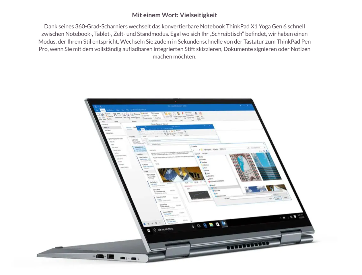 Lenovo ThinkPad X1 Yoga Gen 6 – i5  32GB RAM  512GB SSD  LTE Touch convertible – QWERTZ